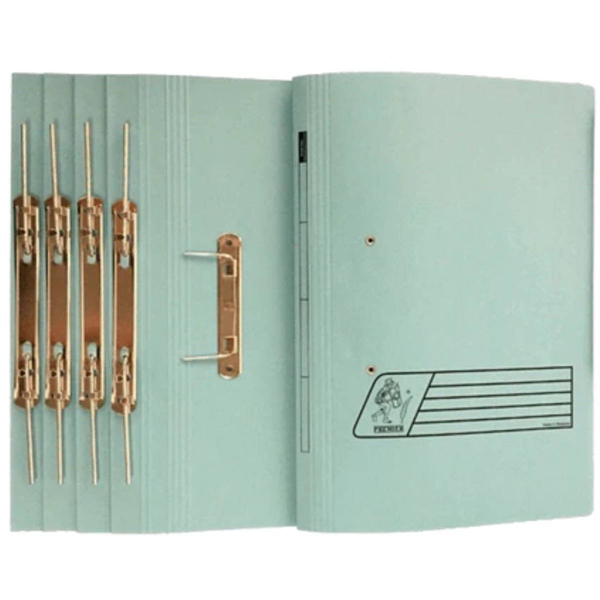 Premier Spring Transfer File, 300gsm, 5/pack, Blue