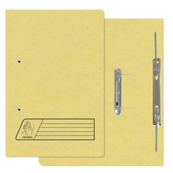 Premier Spring Transfer File, 300gsm, 5/pack, Yellow - Office Supplies ...