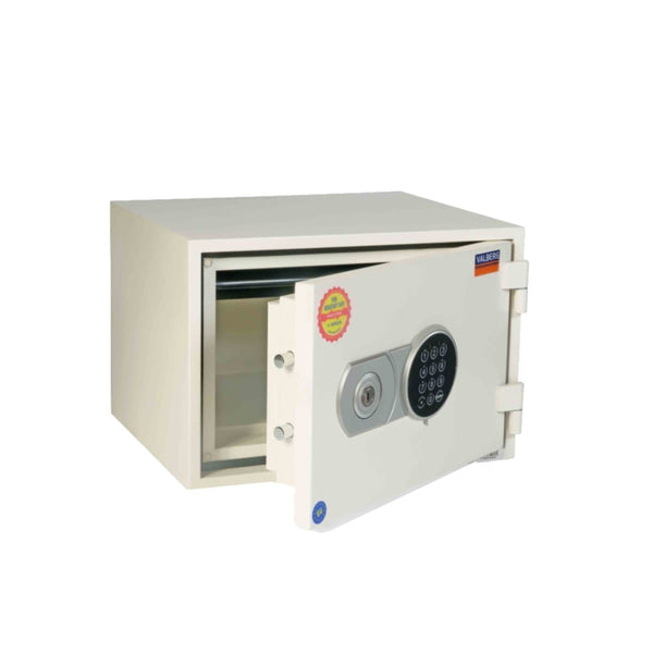 Valberg FRS-32 EL Fire Resistant Safe, Digital & Key Lock, White ...