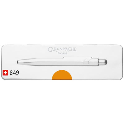 CARAN d'ACHE 849 Ballpoint Pen with Box, 0.25mm, Fluo Orange