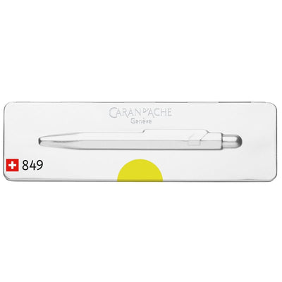 CARAN d'ACHE 849 Ballpoint Pen with Box, 0.25mm, Fluo Yellow