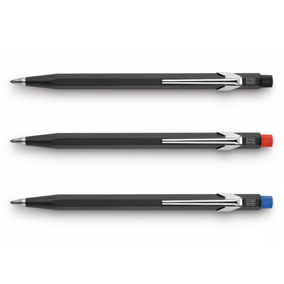 CARAN d'ACHE Fixpencil 3mm with Sharpener, Black assorted Buttons