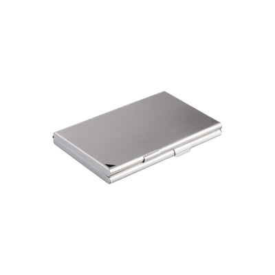 Durable Business Card Case Duo, Metallic Silver
