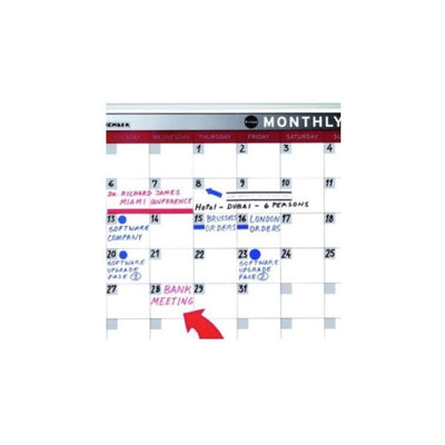 Bi-Office Magnetic Monthly Planner, 60x90cm