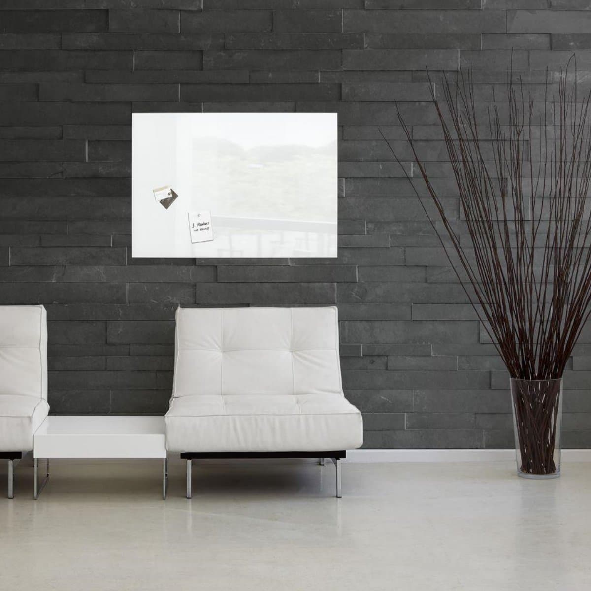 Sigel Magnetic Glass Board ARTVERUM, 100 x  65 cm, White