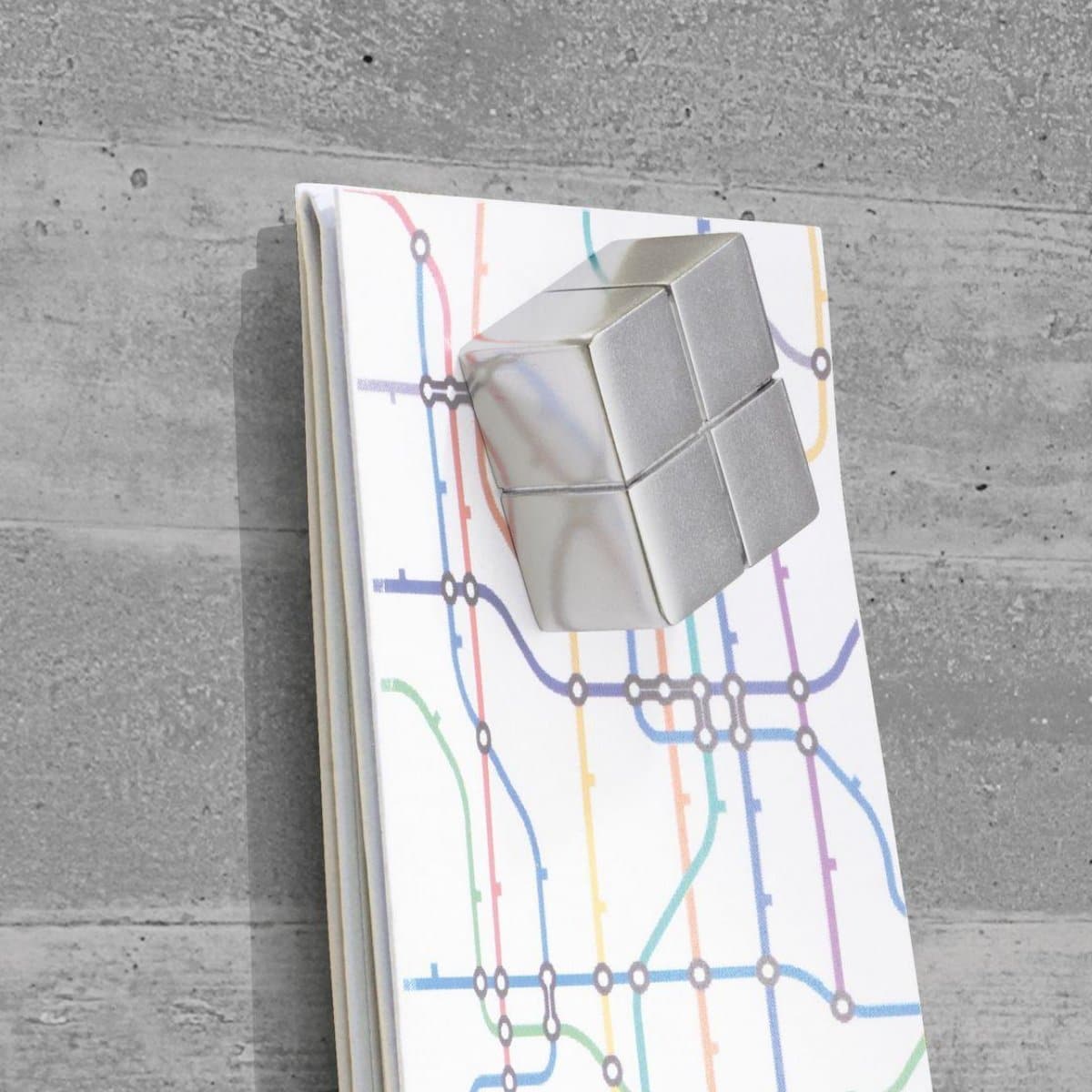 Sigel Magnetic Glass Board ARTVERUM,  91 x 46 cm, Fairfaced Concrete Design