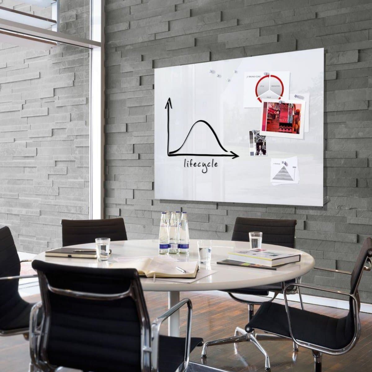 Sigel Magnetic Glass Board ARTVERUM, 120 x  90 cm, White