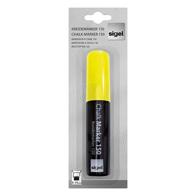 Sigel Marker Chalk 150, Chisel Tip 5-15 mm, Yellow