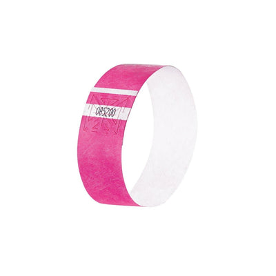 Sigel Event Wristbands Super Soft, adhesive seal, printable, 120/pack, Neon Pink