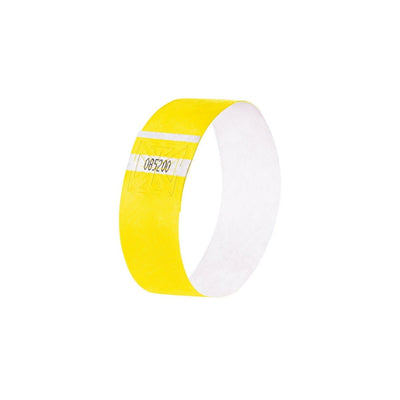 Sigel Event Wristbands Super Soft, adhesive seal, printable, Neon Yellow
