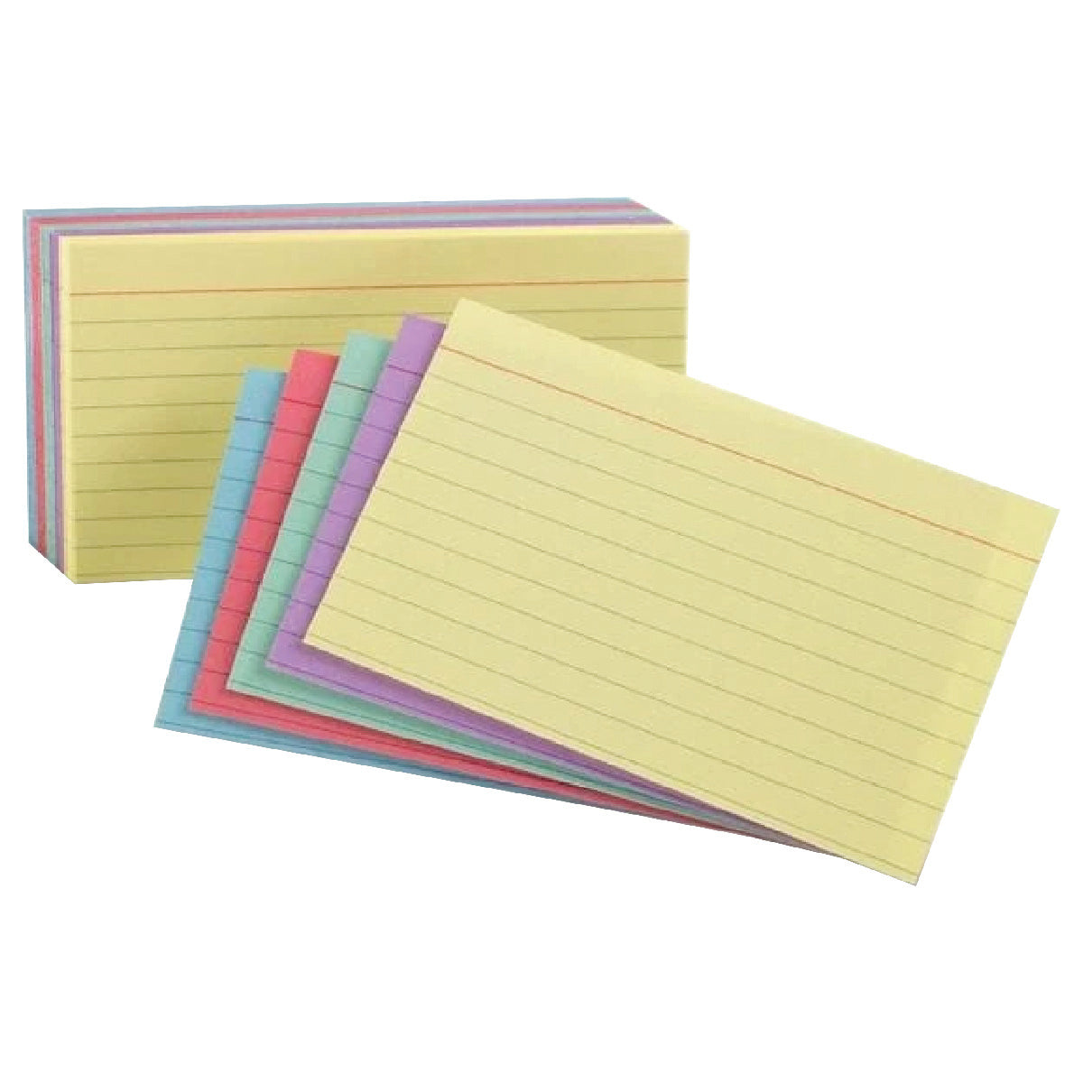 MESCO Index Cards 3x5 inches, 160gsm, 100sheets/pack, Colored