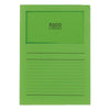 Elco Ordo Classico, L Paper Folder with Window, 5/pack, Green