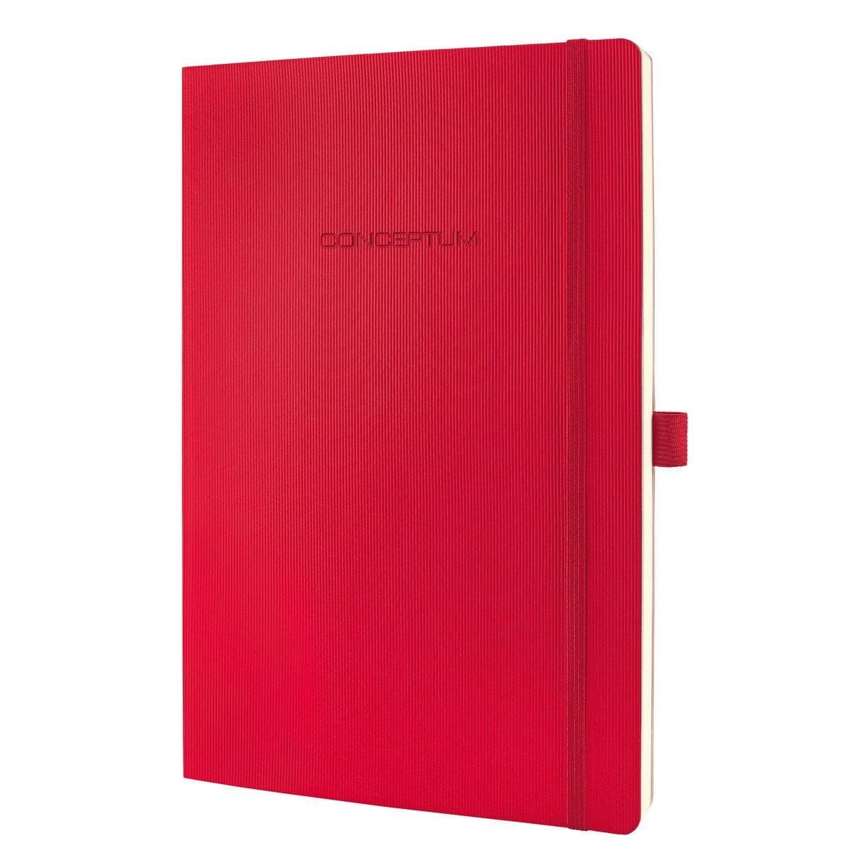 Sigel Notebook CONCEPTUM A4, Softcover, Lined, Red