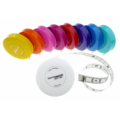 hochstmass Mini Tape Measure ROLLFIX, retractable, soft, 150cm/60inch, Assorted Colors