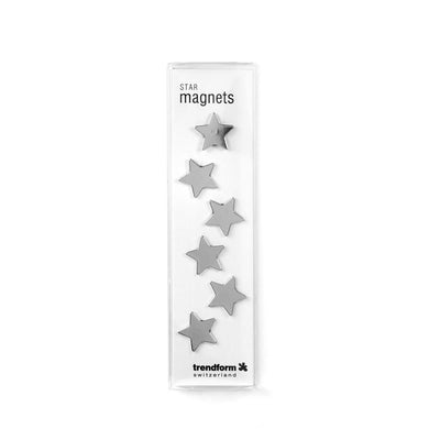 Trendform Magnets STAR, 6/pack, Chrome Plated