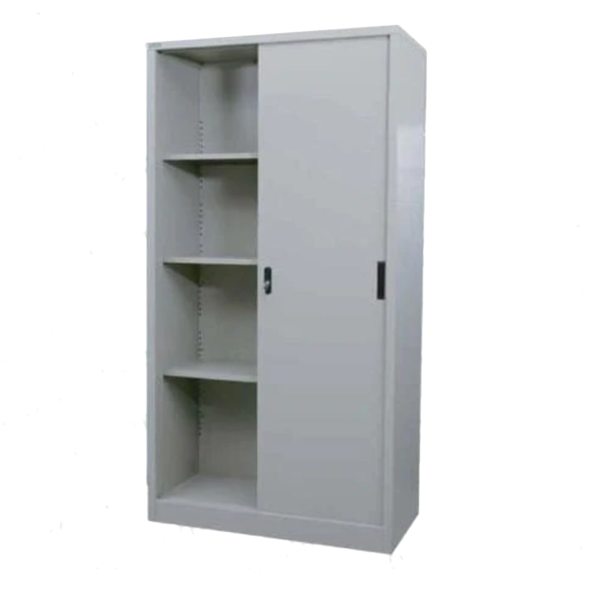 Rexel Filing Cupboard, 185x90.1x44.5 cm, Sliding Door, Off-White