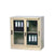 Rexel Filing Cupboard, 94x90x45.5 cm, Sliding Glass Door, Off-White