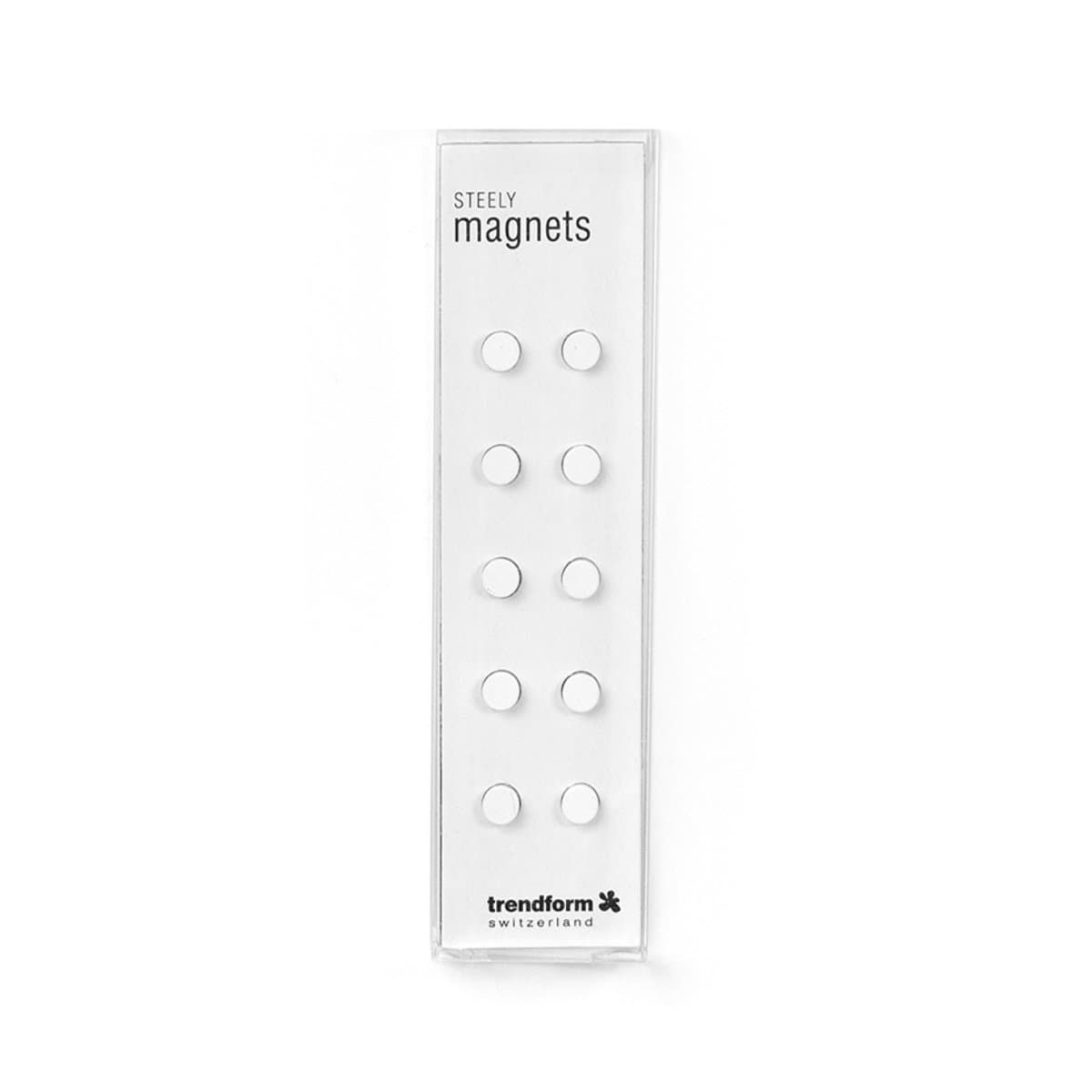 Trendform Magnets STEELY, 10/pack, White