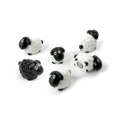 Trendform Magnets SHEEP, Set of 6, White/Black