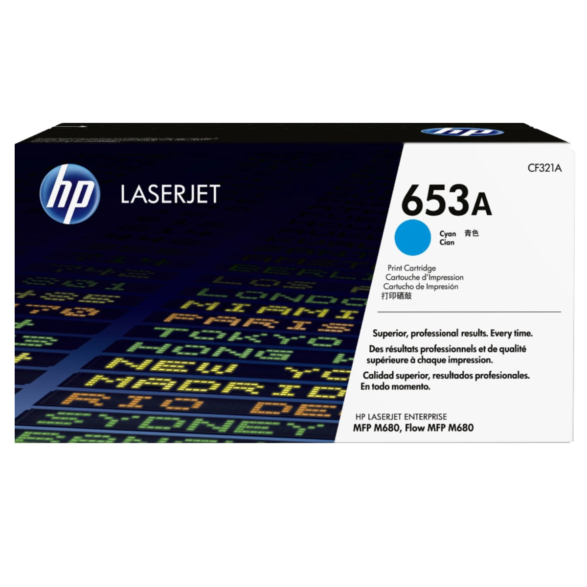 HP 653A  Cyan Toner Cartridge - CF321A