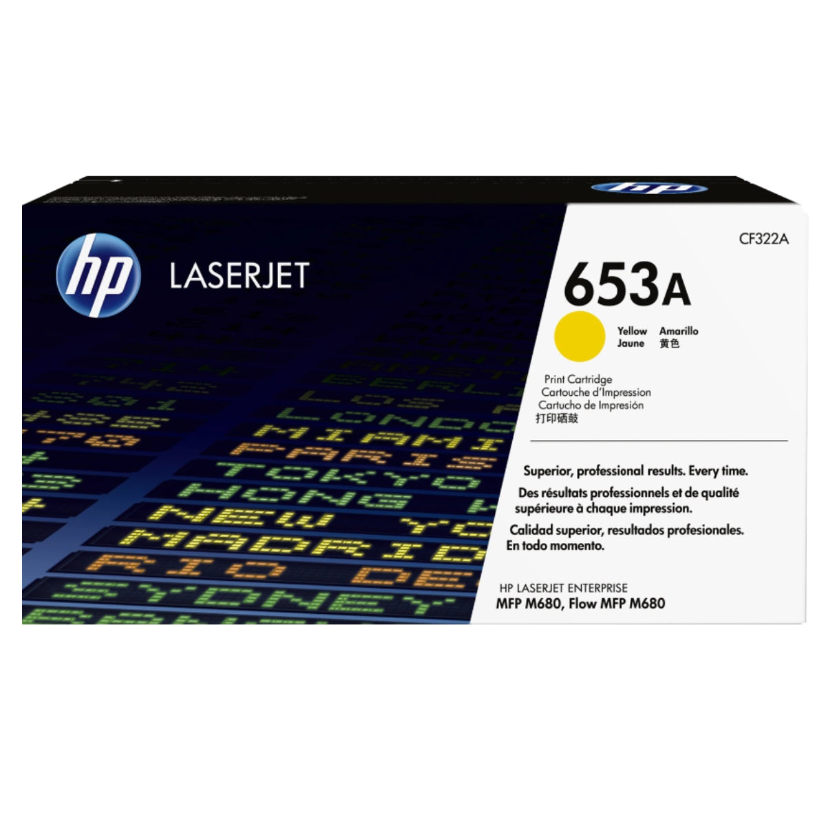 HP 653A Yellow Toner Cartridge - CF322A