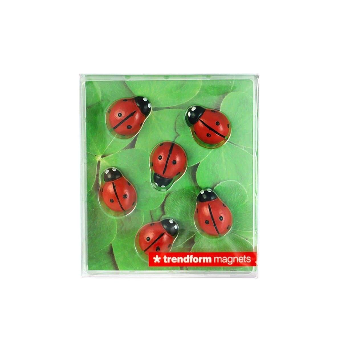 Trendform Magnets LADY BUG, Set of 6, Red