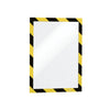 Durable DURAFRAME Security, Self-Adhesive Magnetic Frame A4, 2/pack, Black/Yellow