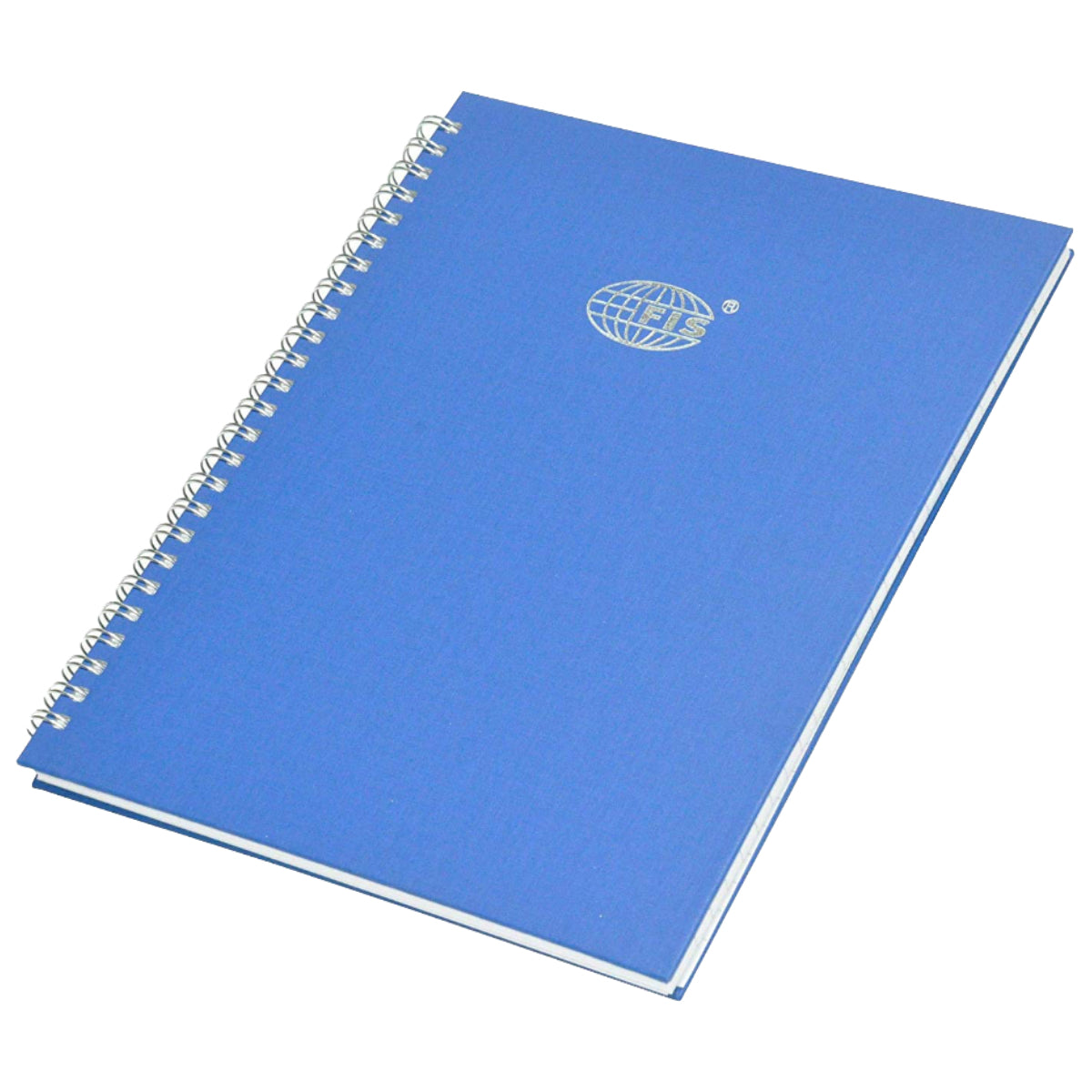 FIS Ruled Manuscript/Register Book with side spiral binding, A4, 2QR - 96 sheets, Blue