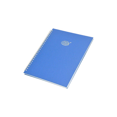 FIS Ruled Manuscript/Register Book with side spiral binding, A5, 2QR - 96 sheets, Blue