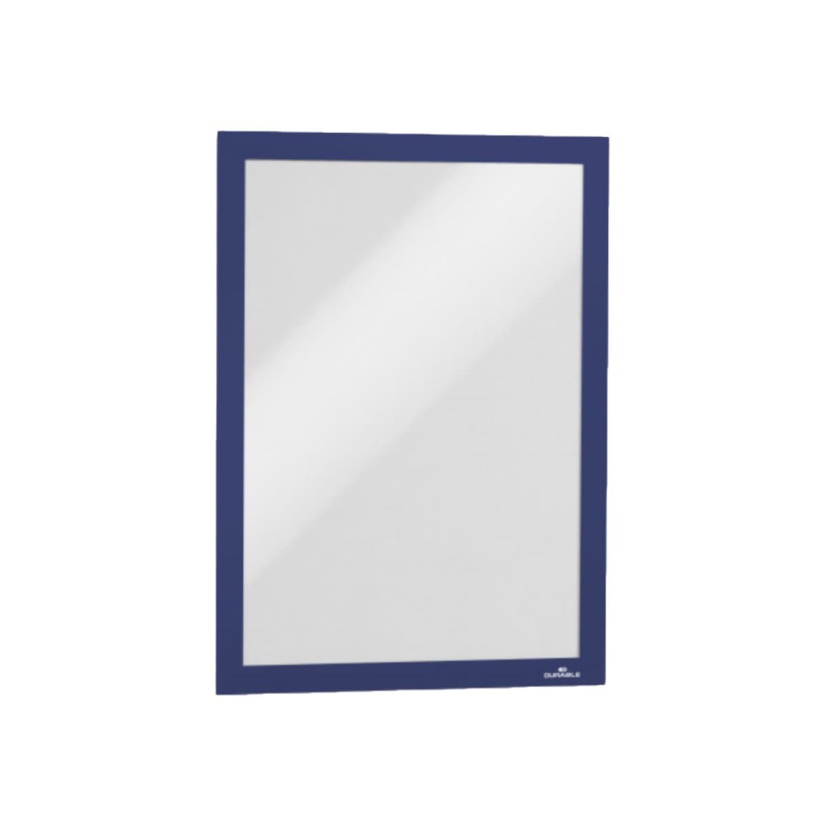 Durable DURAFRAME, Self­-Adhesive Magnetic Frame A4, 2/pack, Blue