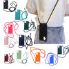 Crossbody and Necklace Silicon Phone Case for iPhone, Royal Blue