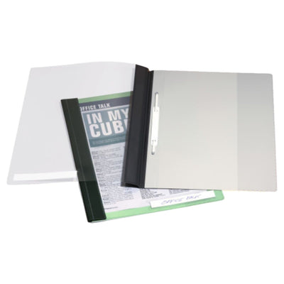 Durable Clear View Folder A4, extra wide with pocket, White