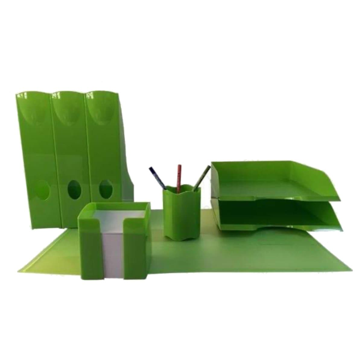 Durable Desk Set, Green