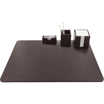 Konrad S. Desk Set, PU Leather, Brown