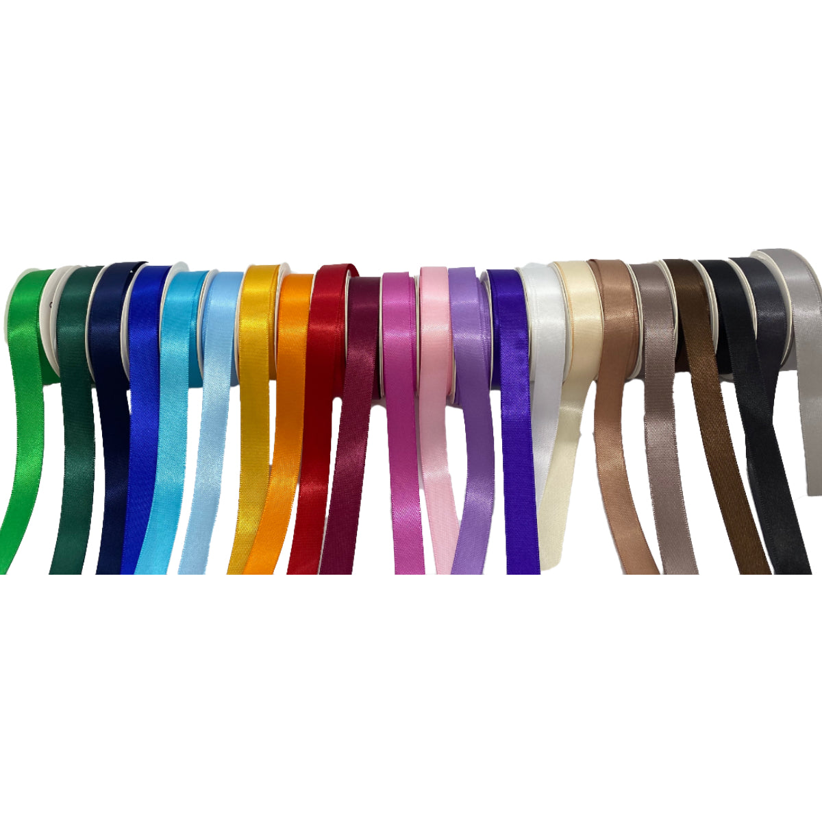 La Ribbons Satin Ribbon thin, 13mmx10yards, Assorted Colors