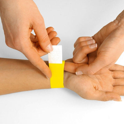Sigel Event Wristbands Super Soft, adhesive seal, printable, 120/pack, Black
