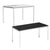 System4 Desk 160 x 80 cm, Chrome Base, Tabletop MDF Wood, Available in White and Black