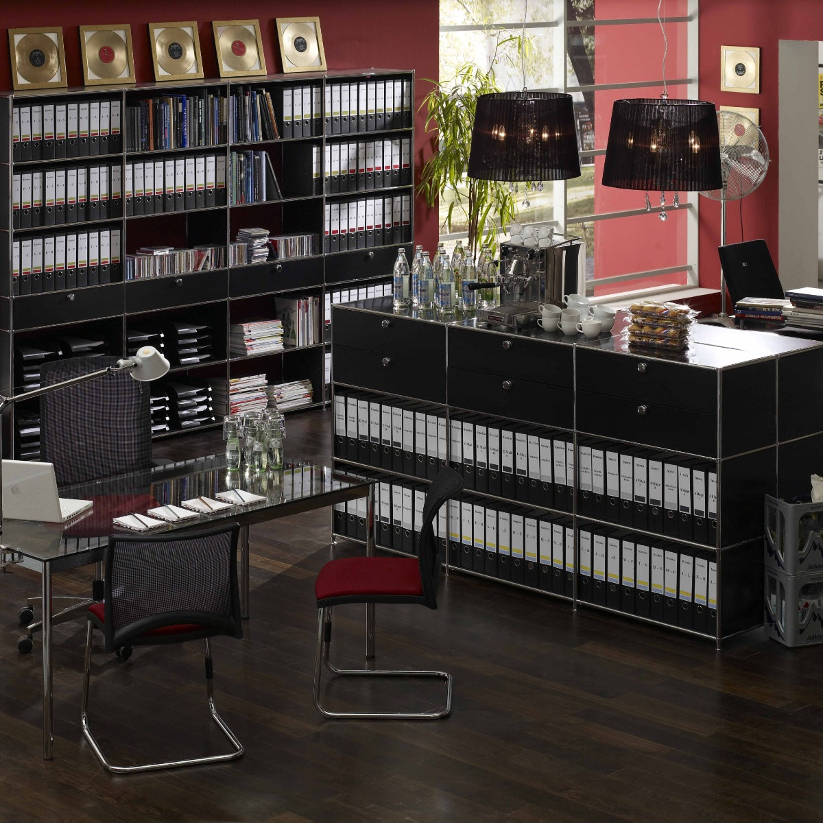 System4 Shelf, 378 x 193 x 40 cm, Black