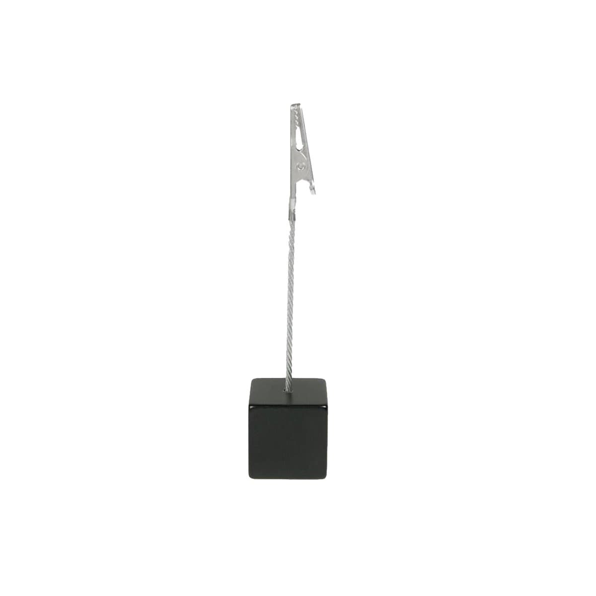 Trendform Memo Clip CUBE, 12 cm High, Black