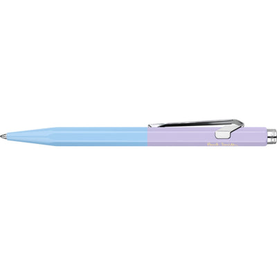 CARAN d'ACHE 849 Ballpoint Pen PAUL SMITH with Box, Sky Blue/Lavender - Limited Edition