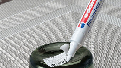 edding 8180 Label Remover, 4mm Chisel Tip, Transparent