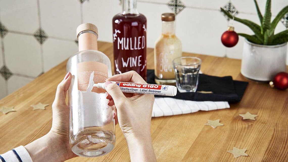 edding 8180 Label Remover, 4mm Chisel Tip, Transparent